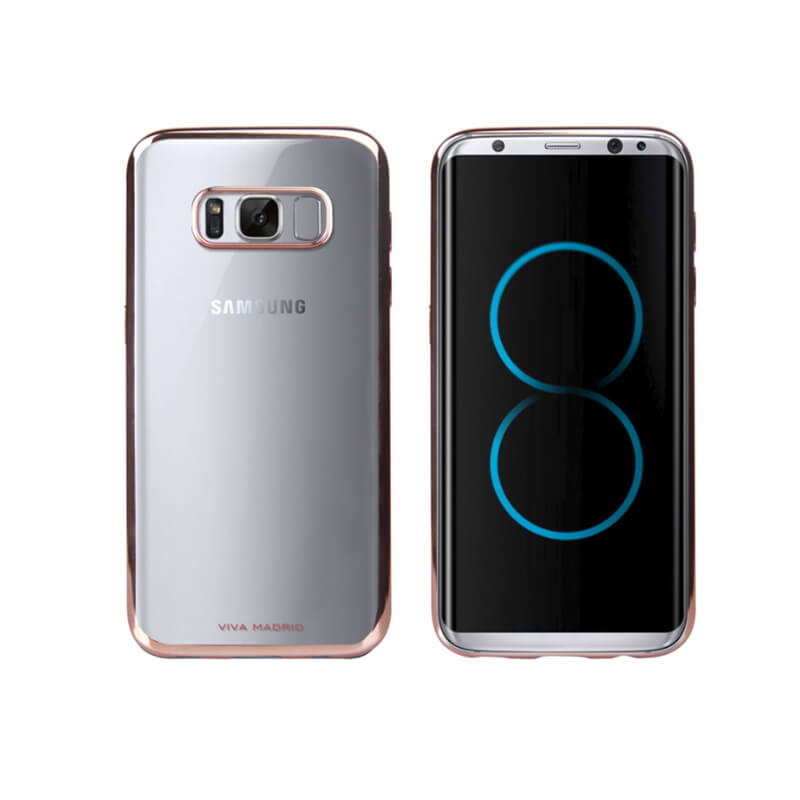 Galaxy S8+ SC-03J/SCV35/シェル型ケース/メタルソフト/Metalico Flex/Rose Gold