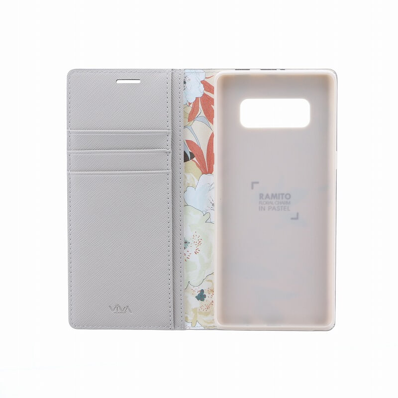 Galaxy Note8 SC-01K/SCV37/手帳型ケース/薄型PU/Ramito Collection/Brunia(Beige)