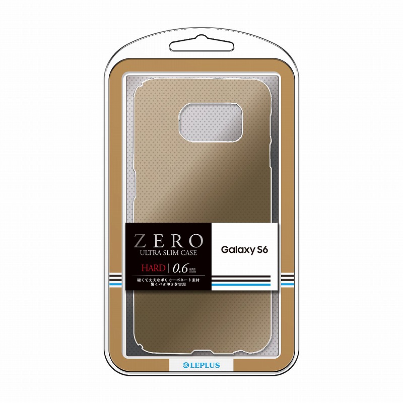 Galaxy S6 SC-05G 超極薄ハードケース 「ZERO HARD」 クリアゴールド