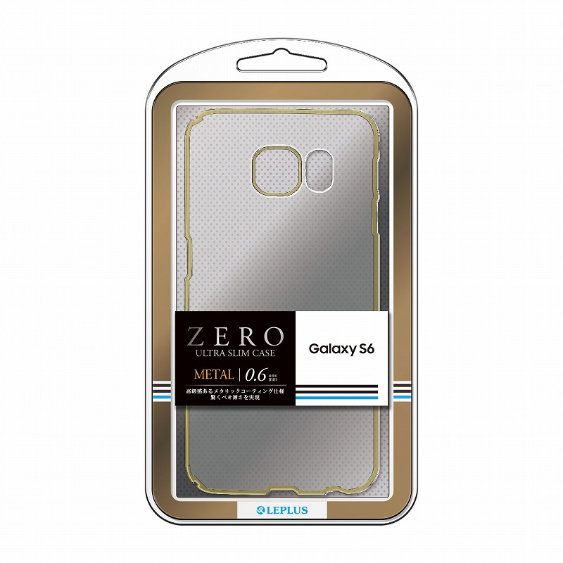 Galaxy S6 SC-05G 超極薄ハードケース 「ZERO METAL」 クリア＆ゴールド