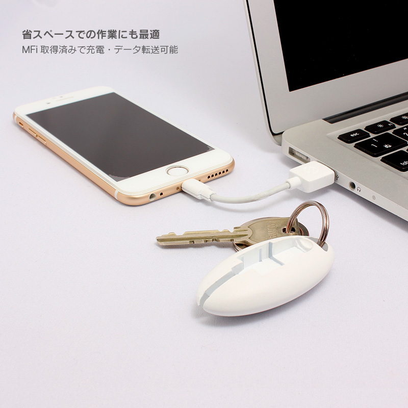 Compact USB Lightning Cable 「ケーブルを持ち歩く、新しいカタチ。」
