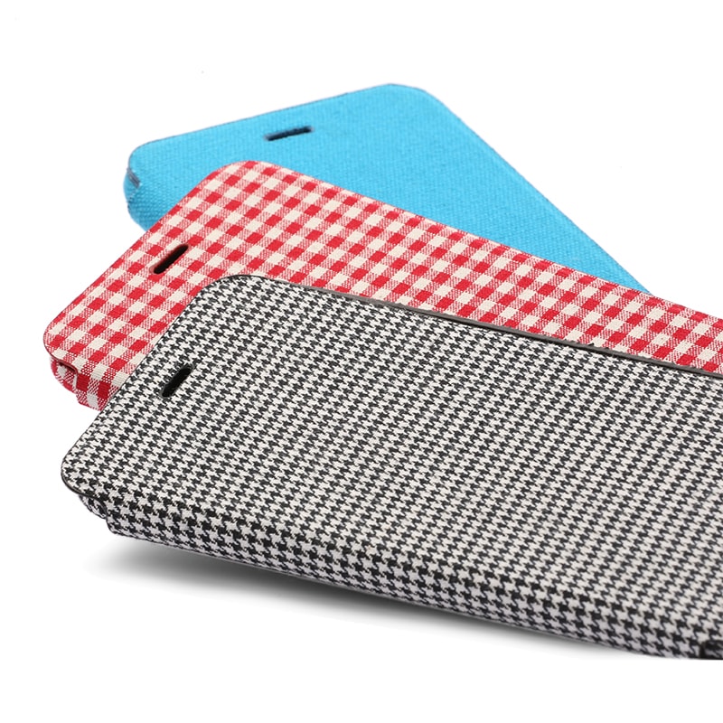 iPhone 6 Plus/6s Plus 極薄レザーケース「SLIM Fabric」 帆布柄