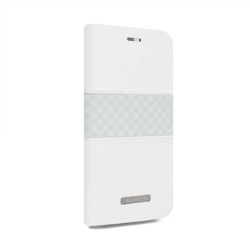 □iPhone 6 Plus/6s Plus [CHESS] デザインPUレザーカバー ホワイト