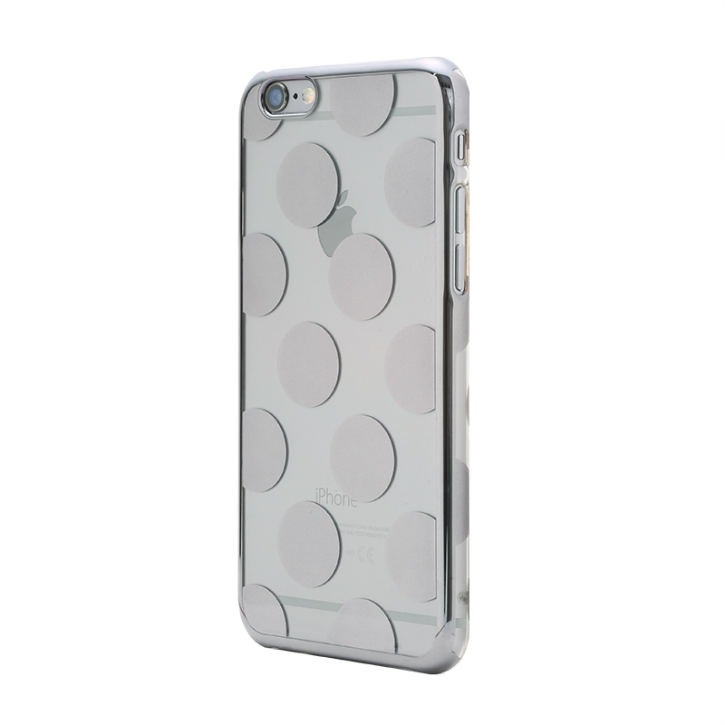 iPhone 6/6s メタルデザインハードケース「Metal Design」 ドット柄