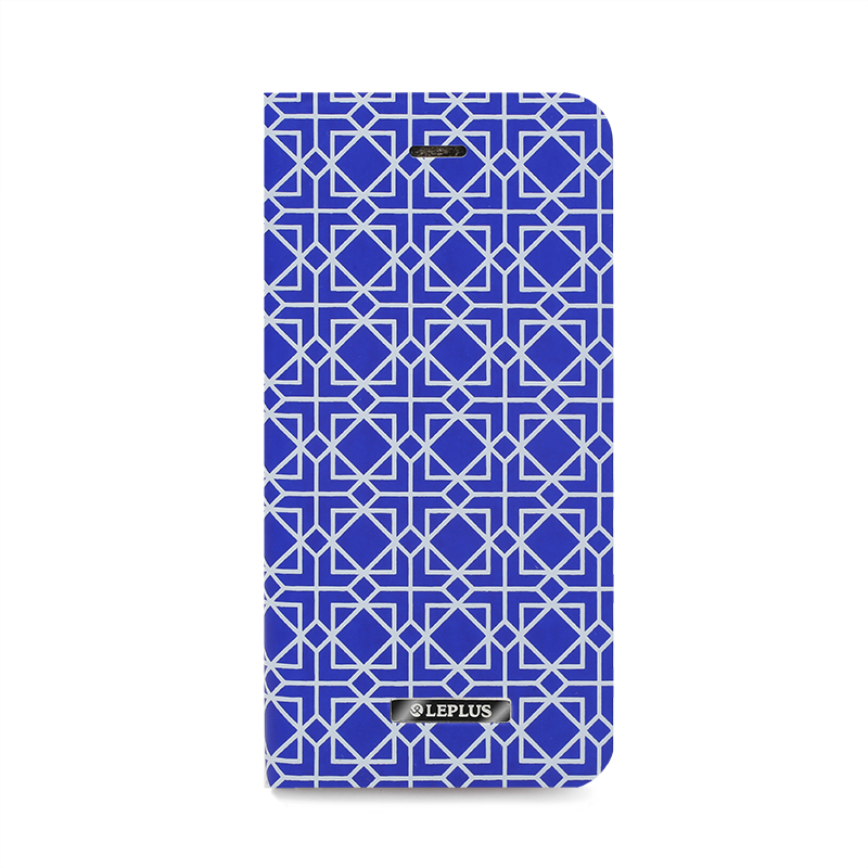 □iPhone 6/6s [TERRITORY] デザインPUレザーカバー ブルー