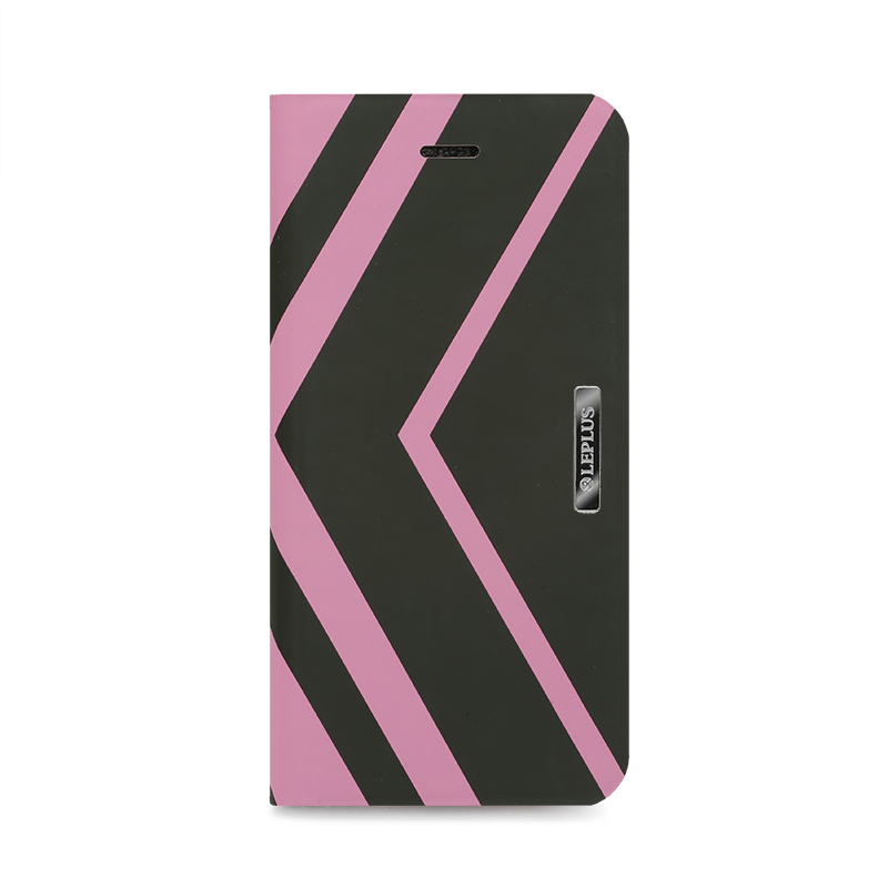 □iPhone 6/6s [ARROW] デザインPUレザーカバー ピンク