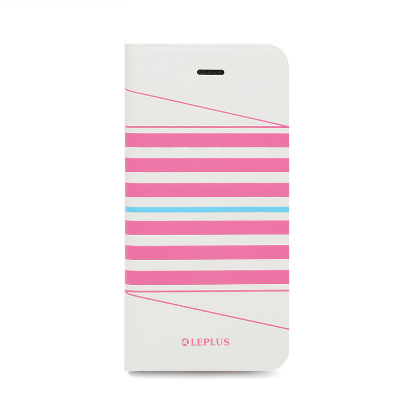 □iPhone 6/6s [REEL] デザインPUレザーカバー ピンク
