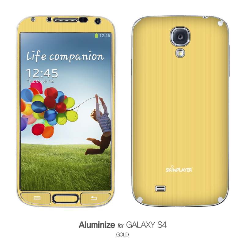 Aluminize for Galaxy S4 ゴールド