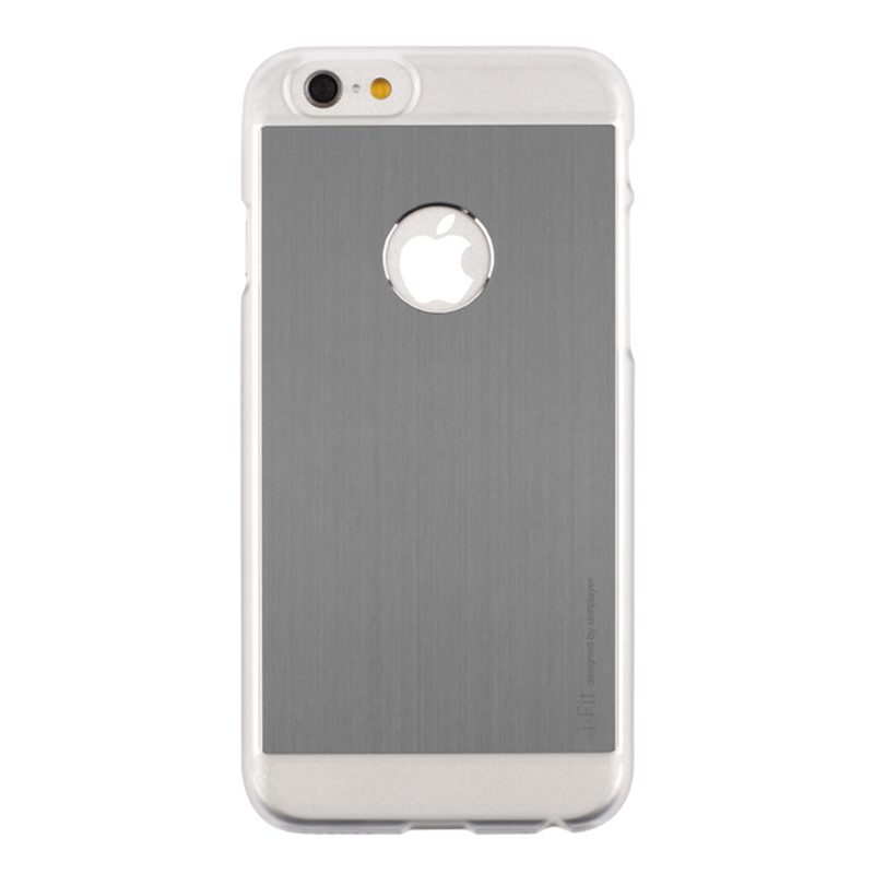 iPhone 6 [iFit PAC] ハード&アルミケース Transparent / Titanum
