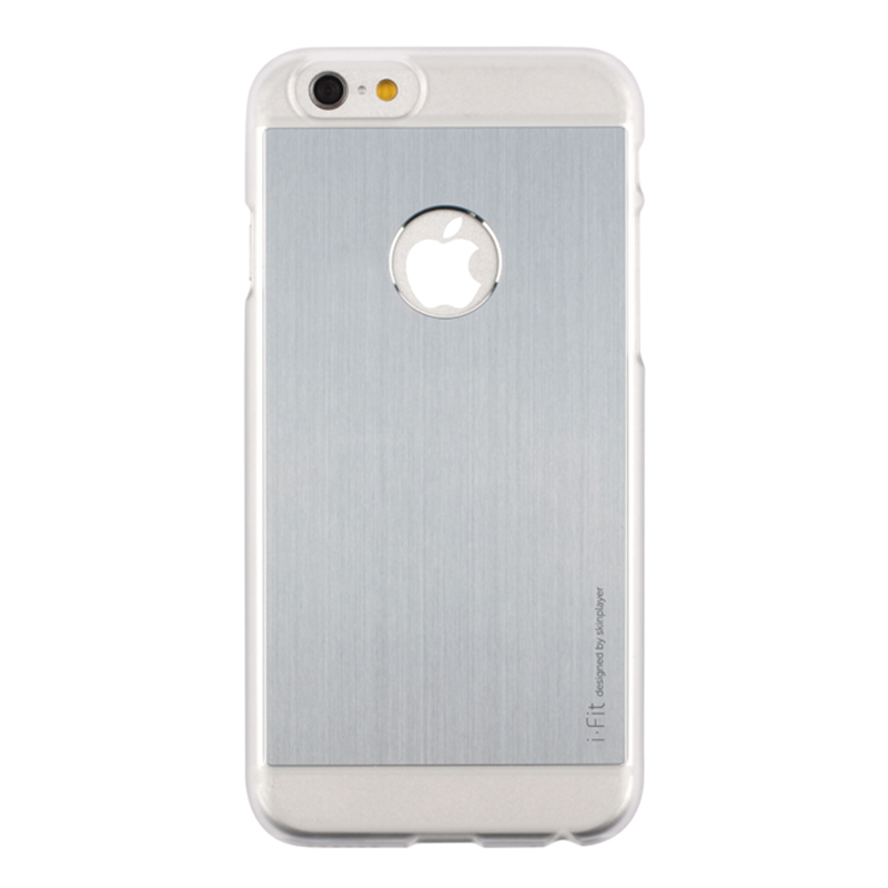 iPhone 6 [iFit PAC] ハード&アルミケース Transparent / Gunmetal