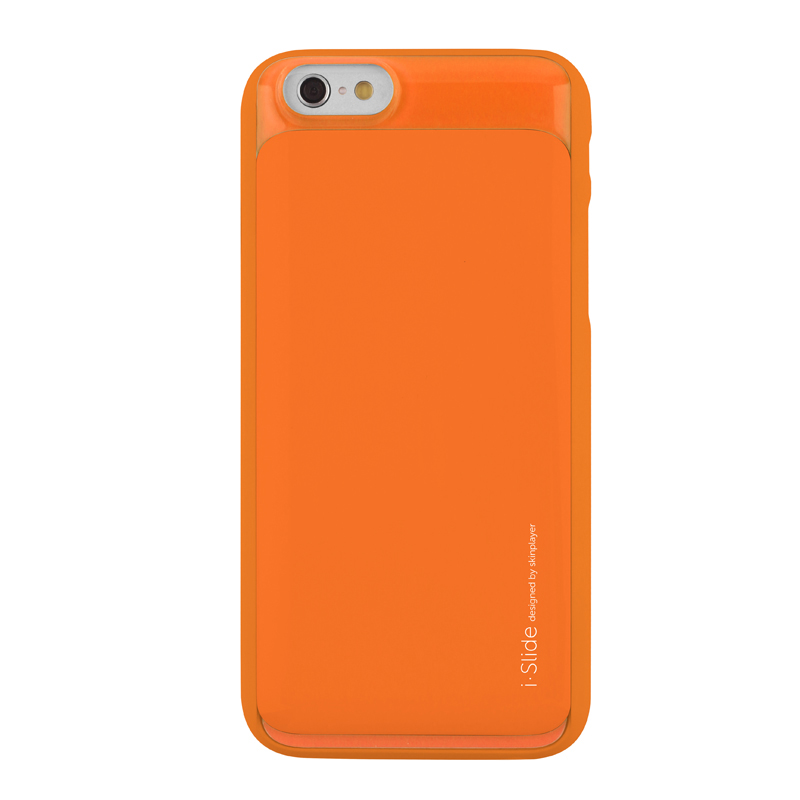 iPhone 6 [iSlide] カード収納型ハードケース Orange / Orange