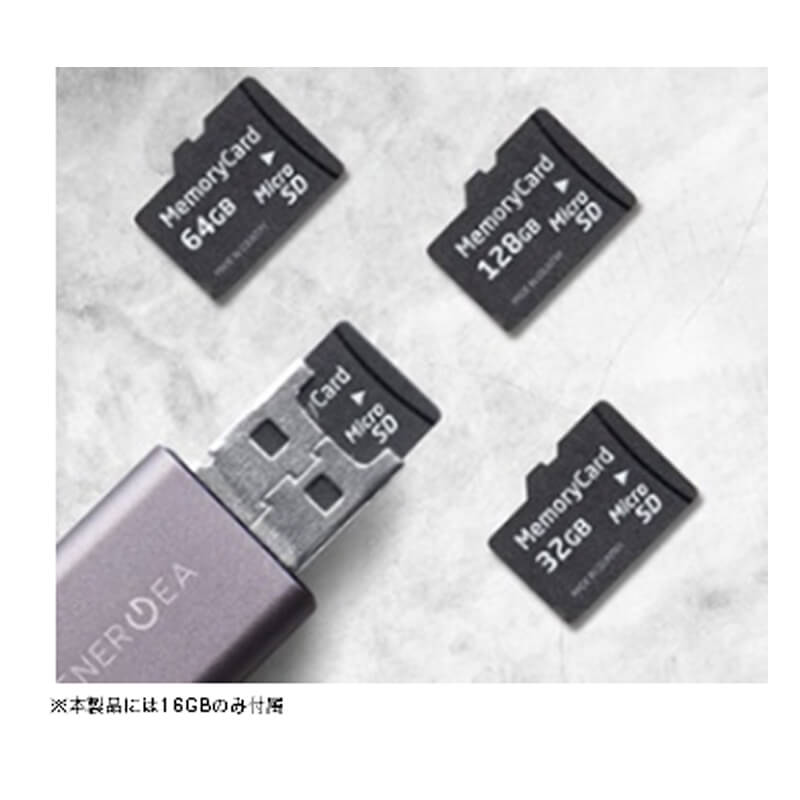 【MFI認定】スマートフォン（汎用）/ALUMEMO/充電＆保存ケーブル/16GBメモリカード付属/17cm