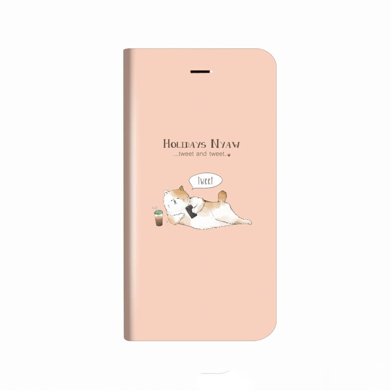 iPhone 8/7 薄型デザインPUレザーケース「Design+」 HOLIDAYS NYAW