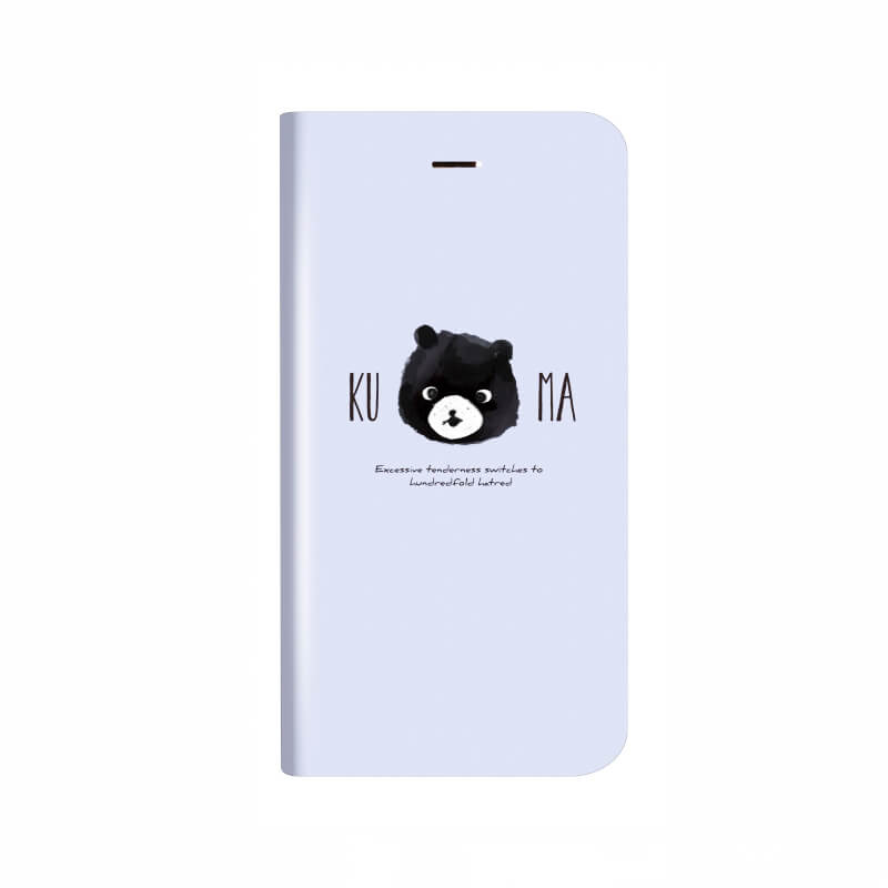 iPhone 8/7 薄型デザインPUレザーケース「Design+」 KUMA