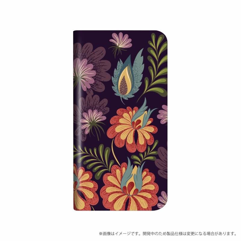 Galaxy Note8 SC-01K/SCV37 薄型デザインPUレザーケース「Design+」 Flower アート