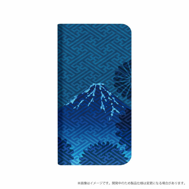 Galaxy Note8 SC-01K/SCV37 薄型デザインPUレザーケース「Design+」 藍染
