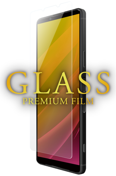 Xperia 1 III SO-51B/SOG03 ガラスフィルム「GLASS PREMIUM FILM」 ドラゴントレイルX スタンダードサイズ スーパークリア