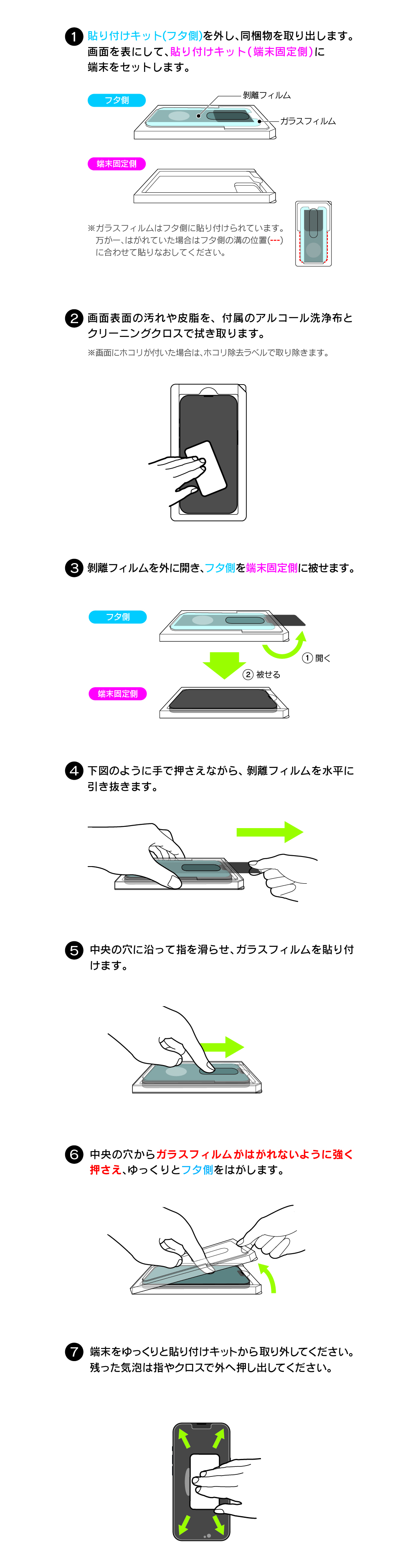Iphone 14 ガラスフィルム貼り付けキット説明ページ スマホ タブレット アクセサリー総合メーカーmsソリューションズ