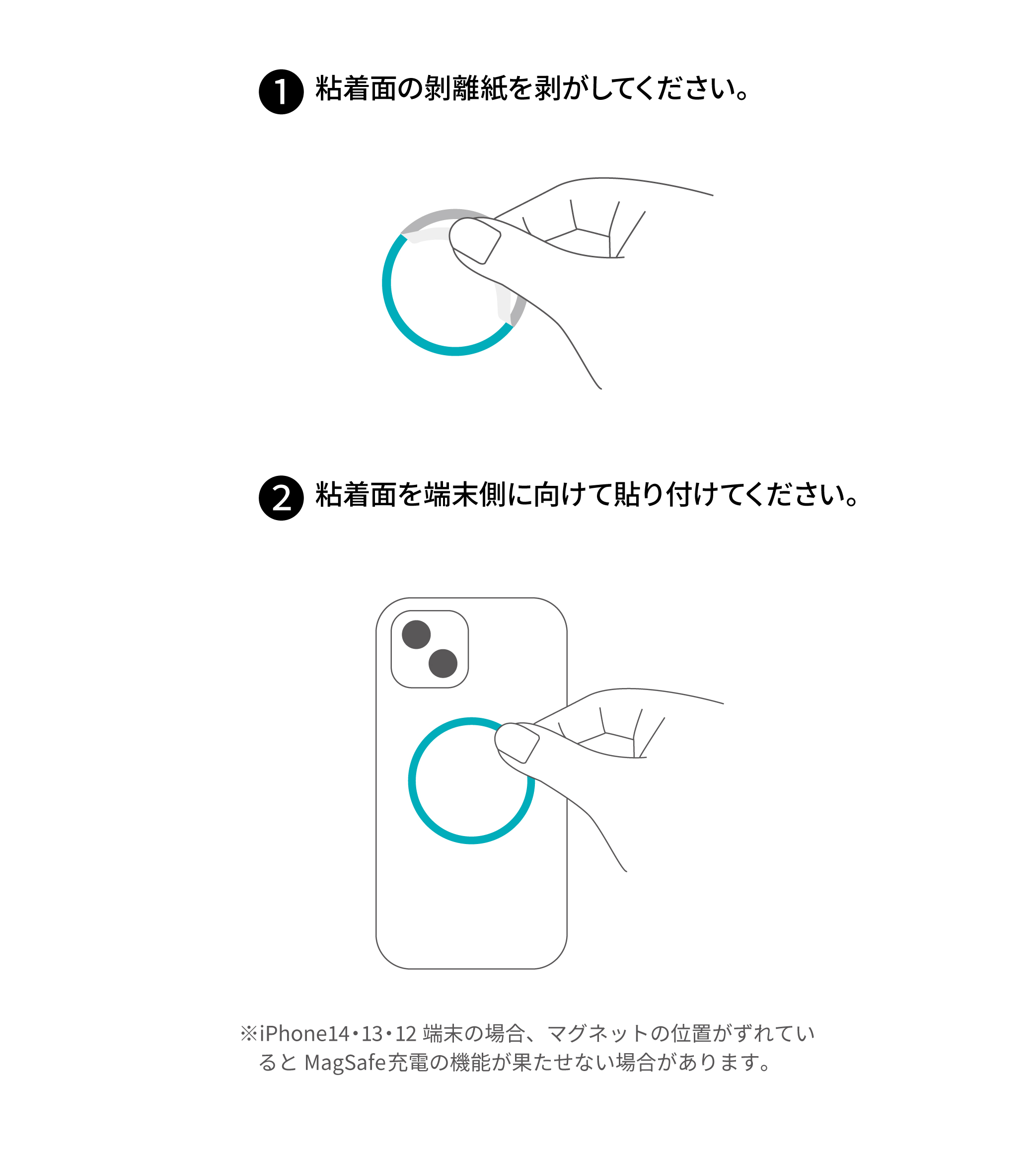 MAGNET SEAL マグネットシール貼り付け方法