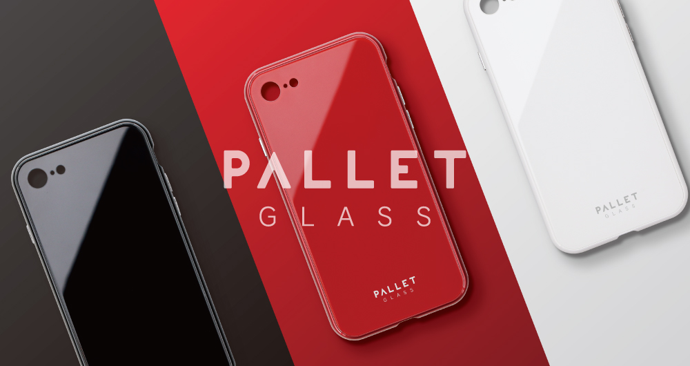 iPhone 8/7 ガラスハイブリッドケース「PALLET GLASS」 フルカラータイプ