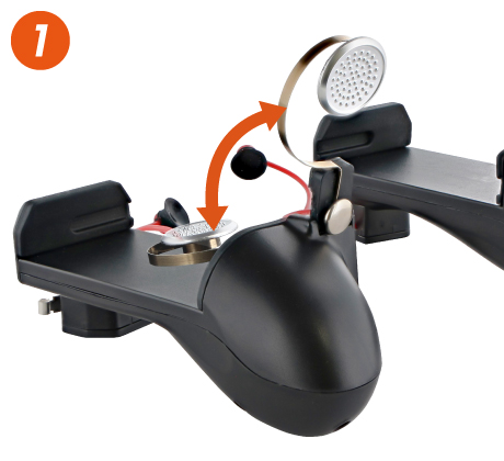 移動スティックを起こす