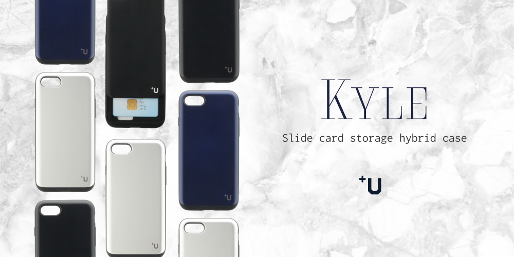 iPhone 8/7 Kyle/Slide式カード収納ハイブリットケース