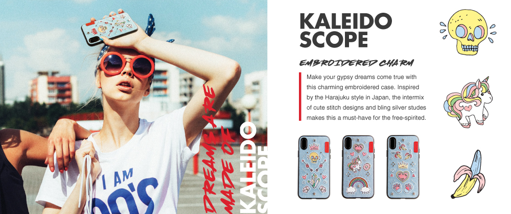 iPhone X/シェル型ケース/kaleidoscope