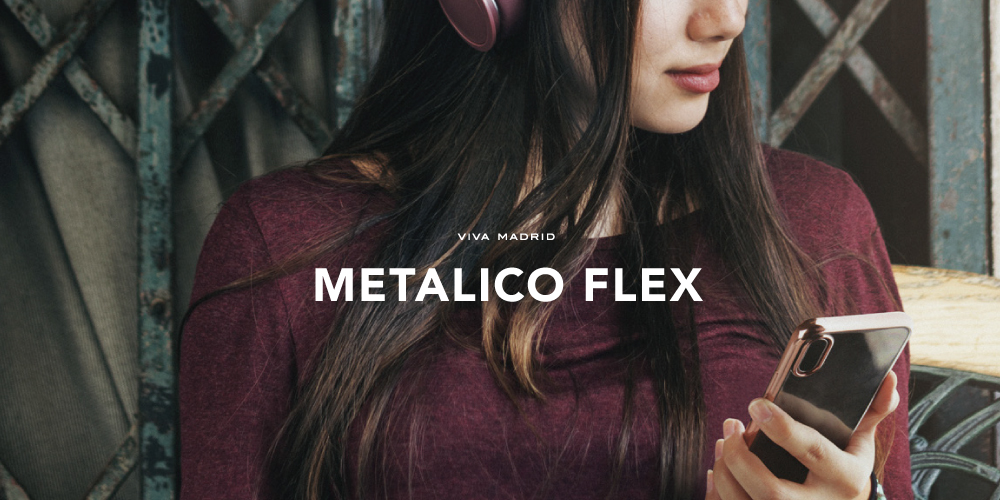 iPhone X/シェル型ケース/メタルソフト/Metalico Flex Collection