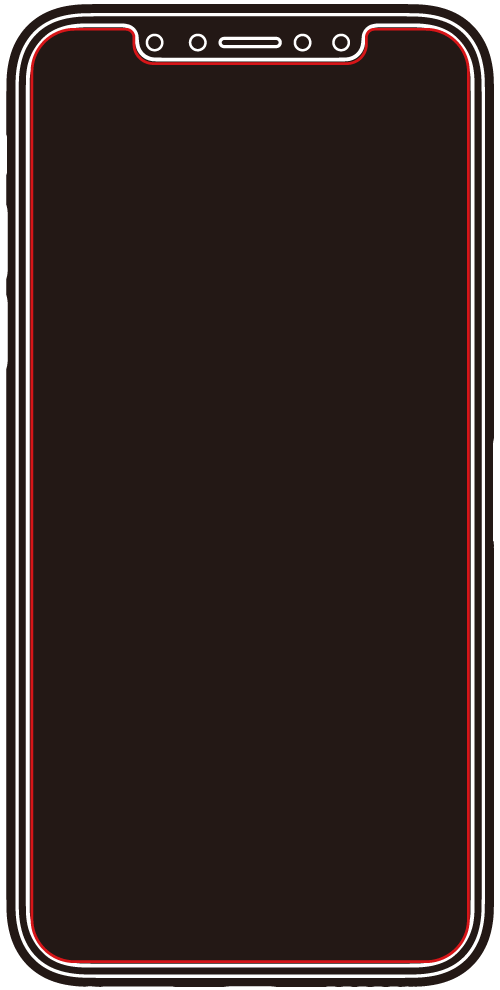 衝撃吸収・5Hタイプの保護範囲