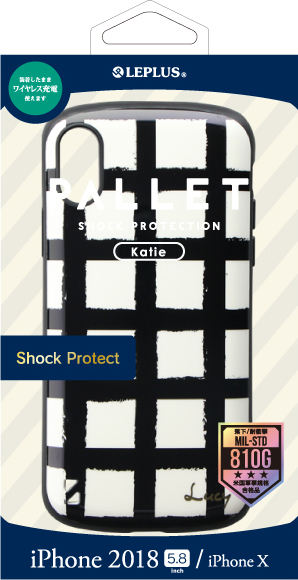 iPhone XS/iPhone X 耐衝撃ハイブリッドケース「PALLET Katie」 B