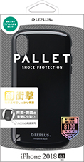 iPhone XR 耐衝撃ハイブリッドケース「PALLET」 ブラック