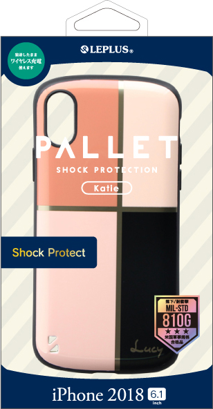 iPhone XR 耐衝撃ハイブリッドケース「PALLET Katie」 A