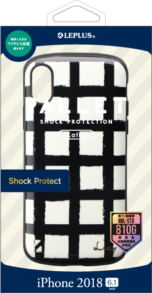 iPhone XR 耐衝撃ハイブリッドケース「PALLET Katie」 B
