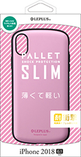 iPhone XR 耐衝撃薄型ハイブリッドケース「PALLET Slim」 ピンク