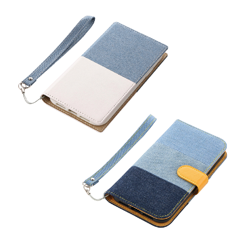 iPhone XR デニムフラップケース「JIMS」