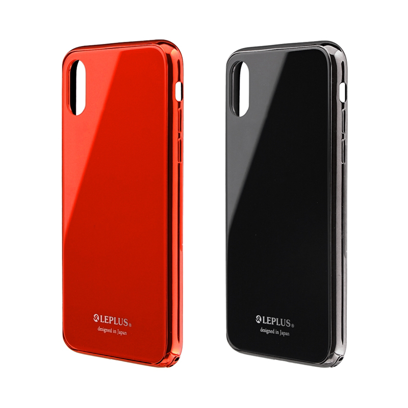 iPhone XS/iPhone X 背面ガラスシェルケース「SHELL GLASS PREMIUM」