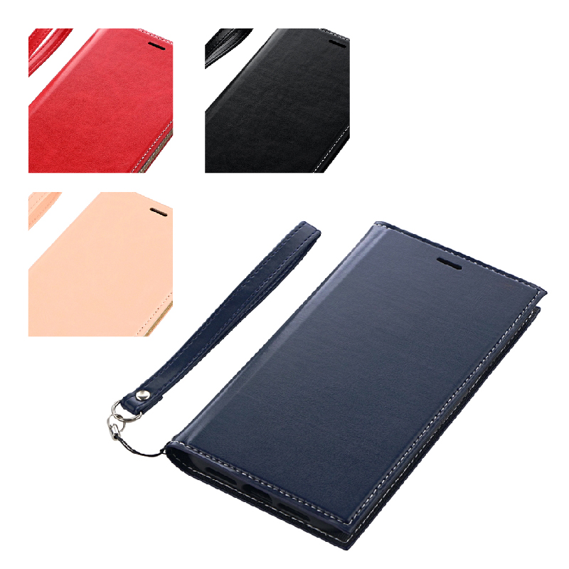 iPhone XS/iPhone X 薄型PUレザーフラップケース「PRIME」