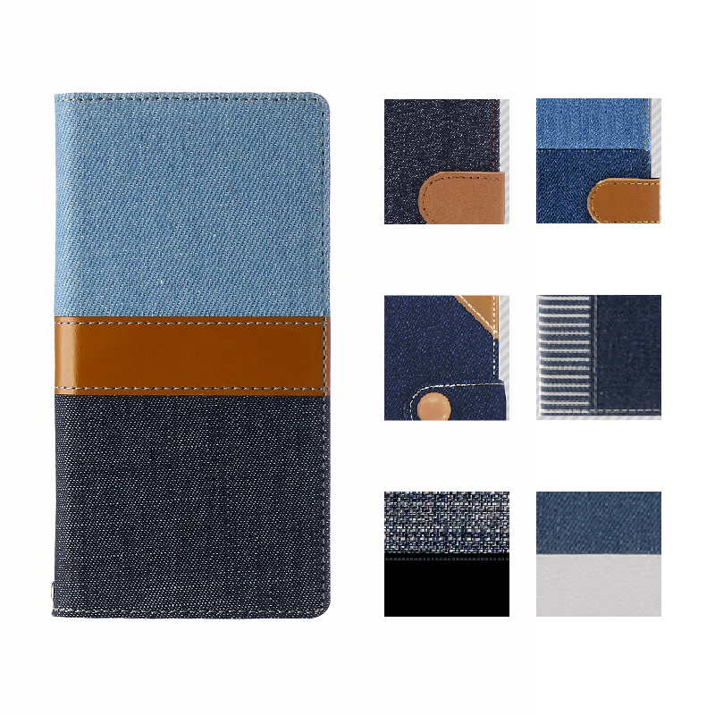 iPhone XS/iPhone X デニムフラップケース「WINDE」