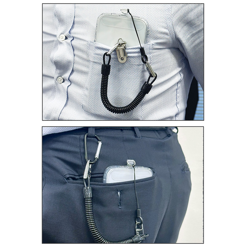 受注生産専用】汎用 バンジーストラップ ブラック｜スマホ(タブレット