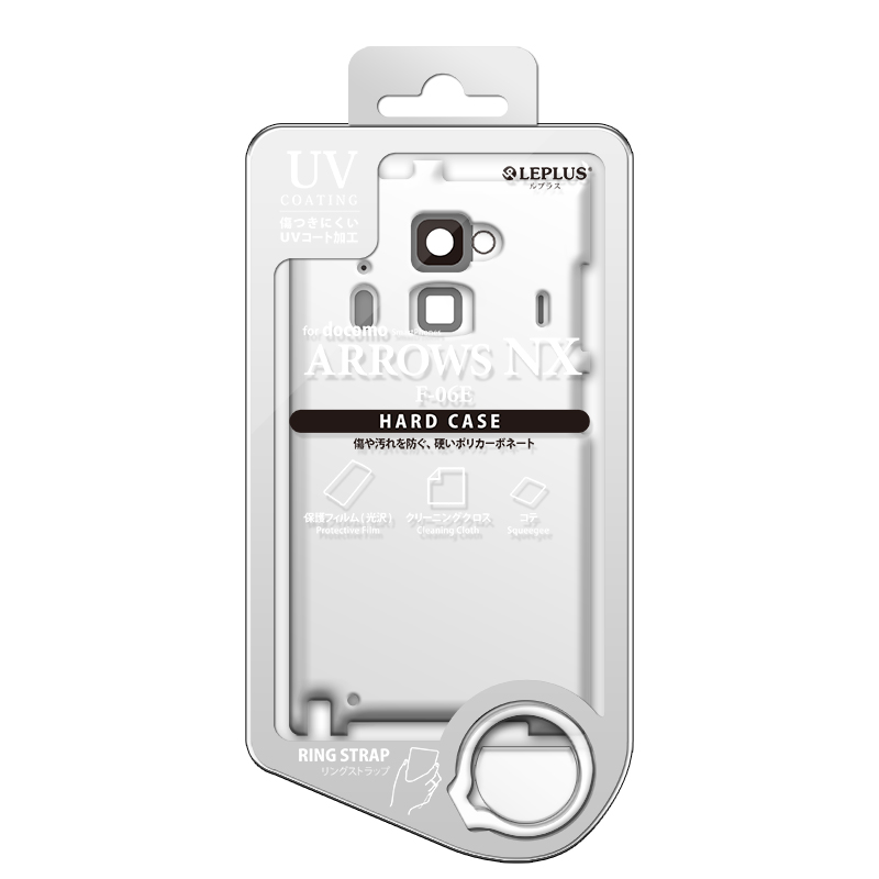 ARROWS NX F-06E ハードケース(光沢) レッド｜スマホ(タブレット