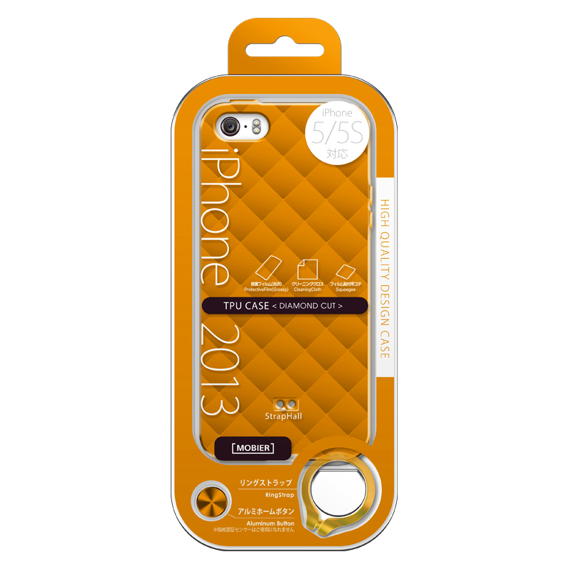 iPhone 5/5S TPUケース(ダイヤ) パープル｜スマホ(タブレット