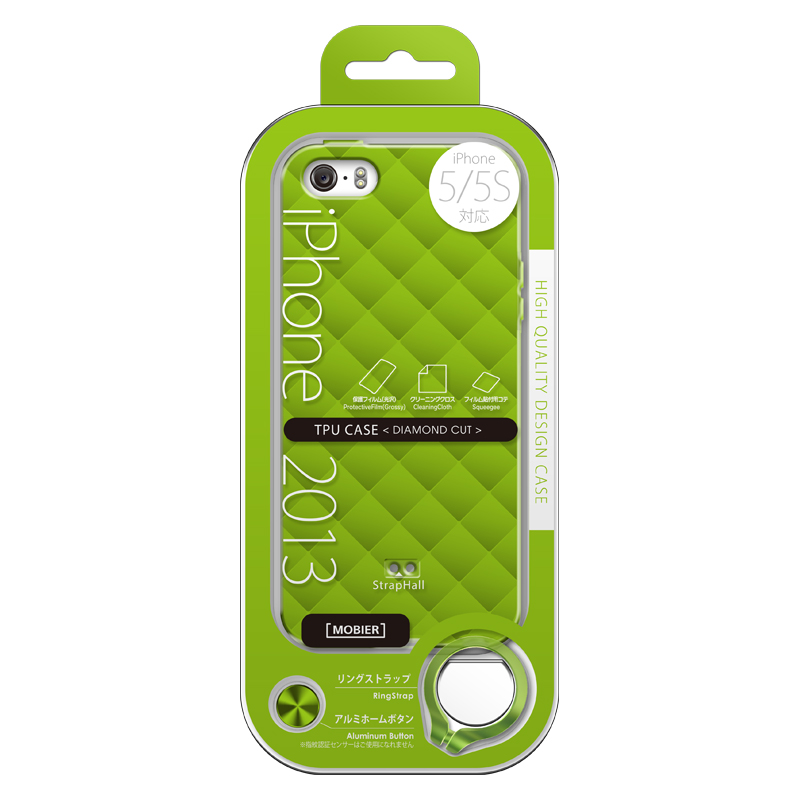 iPhone 5/5S TPUケース(ダイヤ) パープル｜スマホ(タブレット