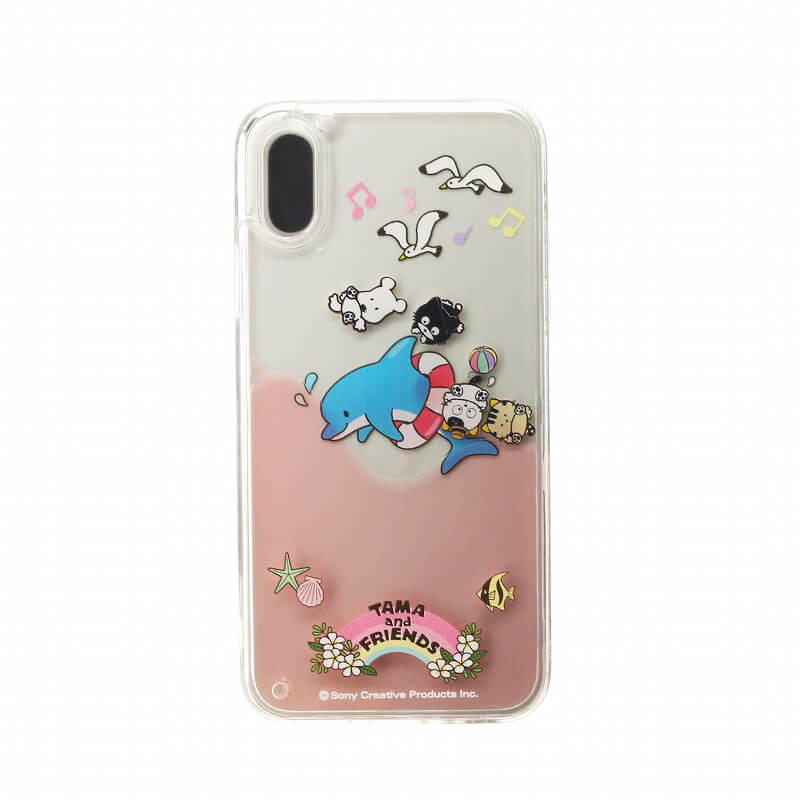 iPhone X/タマ&フレンズ Design/ウォーターハイブリットケース/ピンク