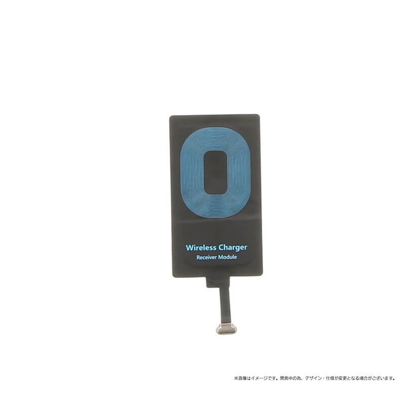 スマートフォン汎用【+U】Qi（チー）/ワイヤレス充電アダプター/microUSB
