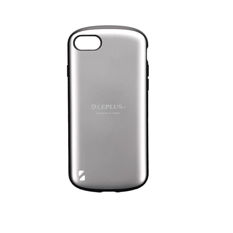 iPhone 8/7 耐衝撃ハイブリッドケース「PALLET」 メタルシルバー