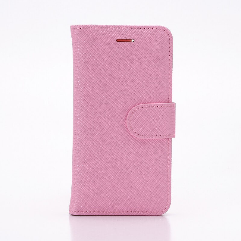 □iPhone 8/7 PUレザーブックケース「BOOK Colors」 ピンク｜スマホ