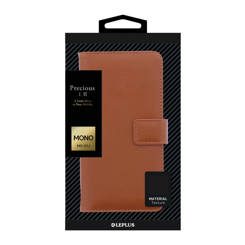 MONO MO-01J PUレザーブックケース「Precious」 ブラック