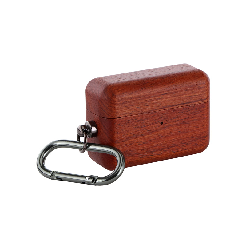 AirPods Pro 「ナチュラルウッドケース」 カラビナ付属 カリンウッド