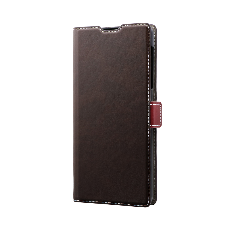 AQUOS R5G SH-51A 薄型軽量PUレザーフラップケース「PIECE」