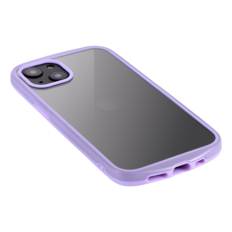 未使用✨ 対応機種不明　iPhone ケース クリア 耐衝撃　ライトパープル iPhone 13 耐衝撃ハイブリッドケース「Duality」 ライトパープル